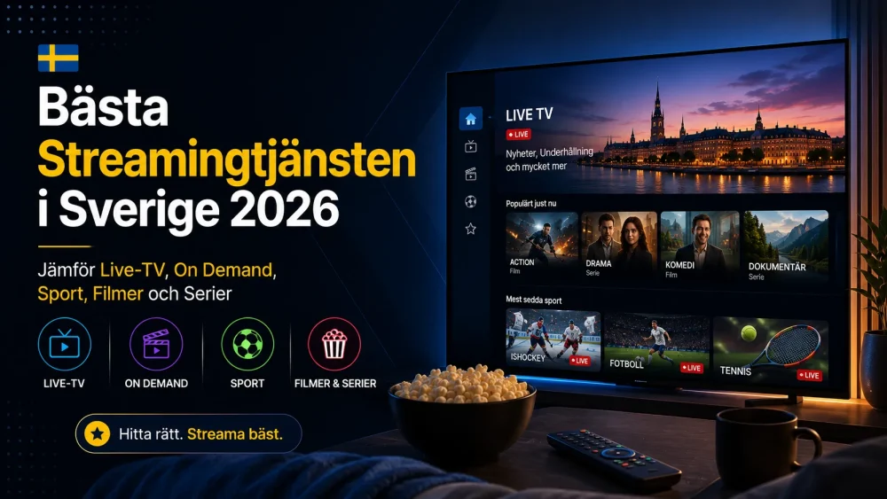 bästa streamingtjänsten i Sverige 2026