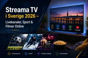 Streama TV i Sverige 2026 – Livekanaler, Sport & Filmer Online